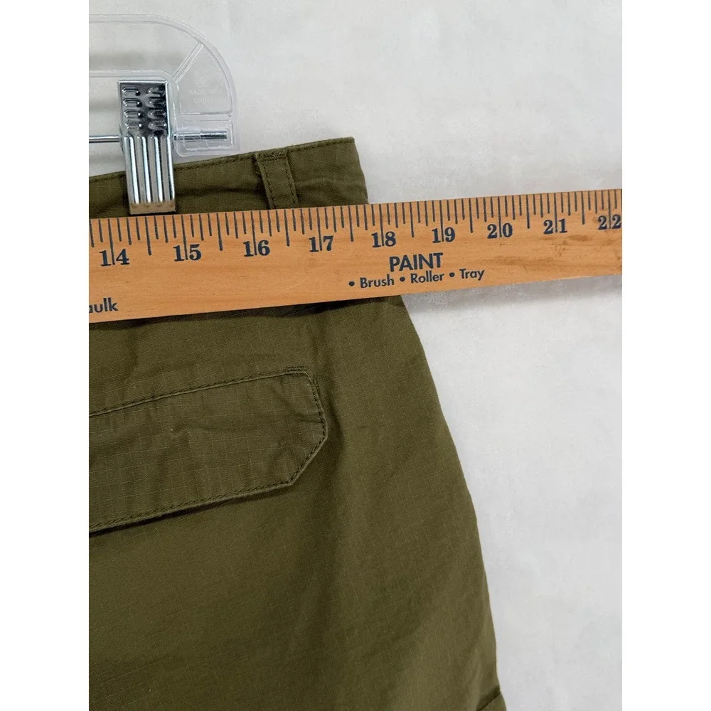 Nike Mens Cargo Shorts Olive Green Ripstop Cotton 613644-322 Size 34